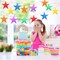 80 Pieces Glitter Star Cutouts Paper Star Confetti Cutouts for Bulletin Board Classroom Wall Party Decoration Supply
